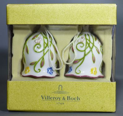 Villeroy & Boch Porzellan 14-5522-6578 Romantic Spring 2 Glocken Osterhase Ostern NEU