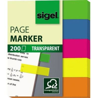 Haft-Marker 50x60 mm mini 5 Farben HN615 Sigel