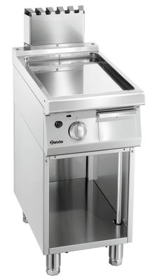 Gas Griddleplatte Griddle Bräter glatt 400 X 700 X 850 Imbiss Gastro Gastlando