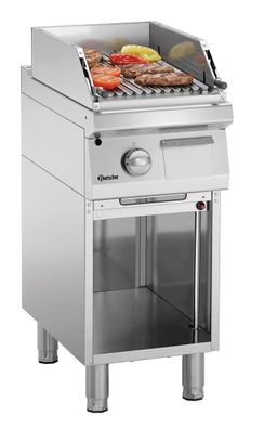 Lavasteingrill Grill Gasgrill SG 400x 700x 850 Bartscher Imbiss Gastro Gastlando