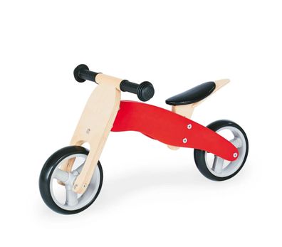 Pinolino Mini-Laufrad „Charlie“, Rot - Dreirad, höhenverstellbarer Sitz