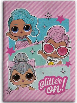 LOL Surprise Kuscheldecke – Flauschige Fleecedecke für Kinder, 140 x 100 cm