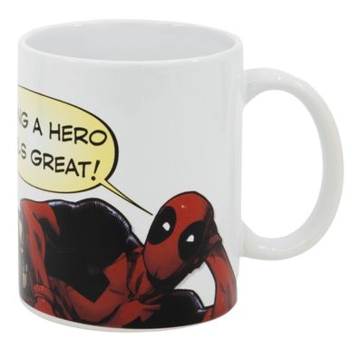 Deadpool Tasse 325ml – Marvel Keramikbecher im Geschenkset – Fanartikel mit Witz