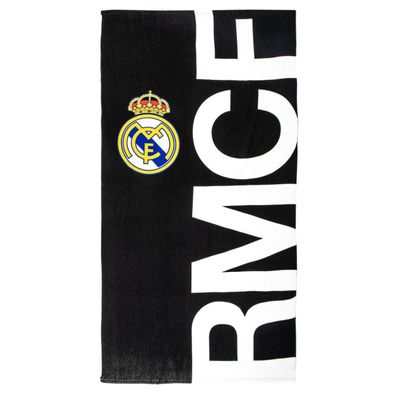 Real Madrid Badetuch 180x90cm Mikrofaser Handtuch für Fitness, Sport & Strand