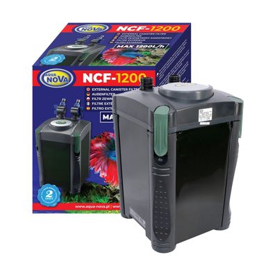 Aqua Nova Aussenfilter für 400L Aquarium Außenfilter Filter 1200 l/h - NCF-1200