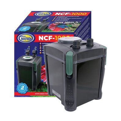 Aqua Nova Aussenfilter für 300L Aquarium Außenfilter Filter 1000 l/h - NCF-1000