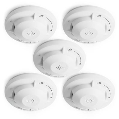 Wiltec Rauchmelder vernetzt 5x Funk Feuermelder 10 Jahre Batterie Brandmelder