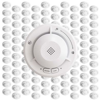 Wiltec Rauchmelder vernetzt 120x Funk Feuermelder 10 Jahre Batterie Brandmelder