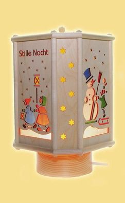 Laterne "Stille Nacht" elektrisch drehend Höhe= 33cm NEU Laterne Weihnachten