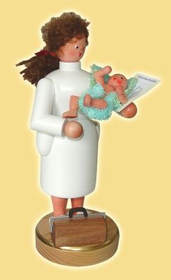 Räucherfrau Hebamme Höhe= 22cm NEU Rauchen Rauchfigur Rauchmann Räucherfigur