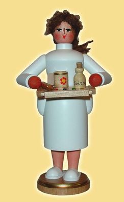 Räucherfrau Krankenschwester Höhe= 23cm NEU Rauchfigur Rauchmann Räuchermann