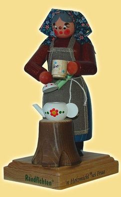 Räucherfrau Holzmichl se Fraa Höhe= 23cm NEU Rauchfigur Rauchmann Räuchermann