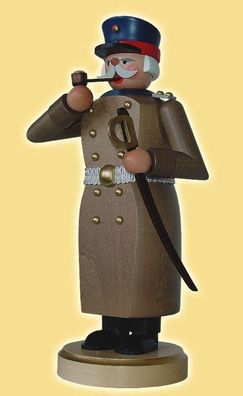 Räuchermann Hauptmann mit Sebel Höhe= 22cm NEU Rauchen Rauchfigur Rauchmann