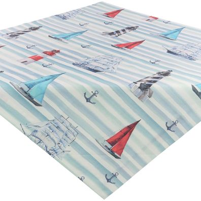 Sandner Leuchttürme Baumwolle Tischwäsche Maritim Sommer Made in Germany