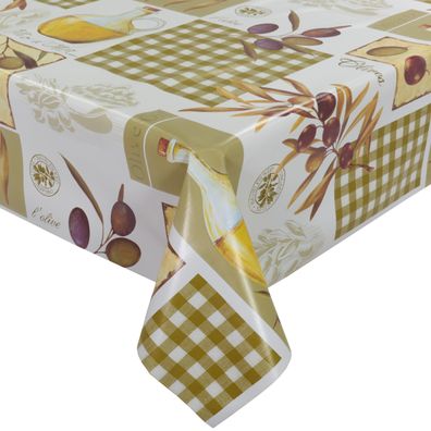 Oliven Wachstuch Tischdecke Abwaschbar Wachstuchdecke Küche Wachstuchtischdecke