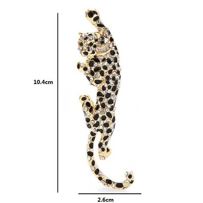 Leoparden Brosche, Tier Schmuck, Raubkatzen Brosche (B1111251)