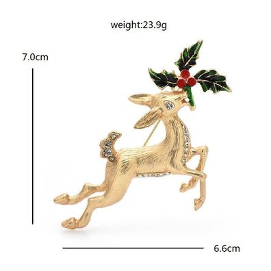 Weihnachten Brosche, Tier Schmuck, Renntier Brosche/Brosche Geschenkidee (B1111251)