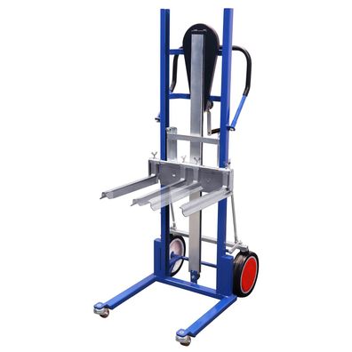 VARIOfit Materialheber inkl. verstellbarer Gabelzinken mit Vollgummibereifung Enzian