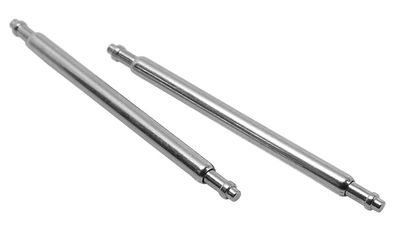 Minott ? 2x Federstege Edelstahl Ø 1,2mm mit kurzem Zapfen silbern