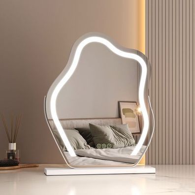 EMKE® Tisch Kosmetikspiegel Mit LED Beleuchtet Schminkspiegel Touch 3 Lichtfarbe