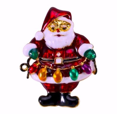 Weihnachten Brosche, Santa Claus Schmuck, Weihnachten Schmuck Geschenk Idee(B1111251)