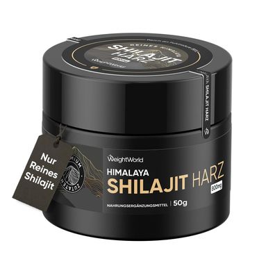 WeightWorld Reines Himalaya Shilajit Resin 50g - 800mg Mumijo Shilajit Harz