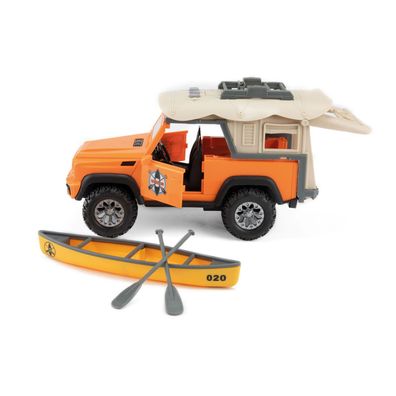 Auto Geländewagen 4x4 mit Dachzelt, Kanu, Licht & Sound Toi-Toys Vehicool