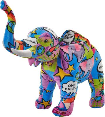 Wild Republic Plüschtier Elefant Jumbo 80 cm bunt Kuscheltier XXL Stofftier