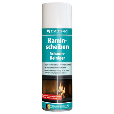 Hotrega Kaminscheiben Schaumreiniger 300ml Haftstarker Aktivschaum Schleifmittelfrei