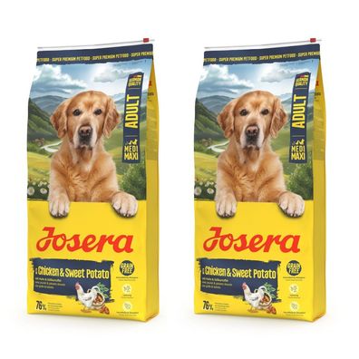 Josera Chicken & Sweet Potato Medi/Maxi 2 x 12,5 kg Sparpaket