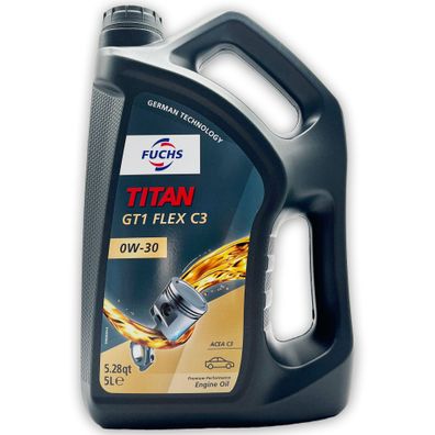 5 L Fuchs Titan GT1 FLEX C3 0W-30 VW 504 00 / 507 00 MB 229.31 | 229.51 | 229.52