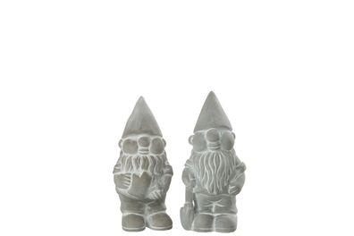 Zwerg Zement Grau Small, 2er Set