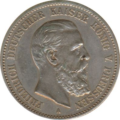 Preussen 2 Mark 1888 A Friedrich III Silber*