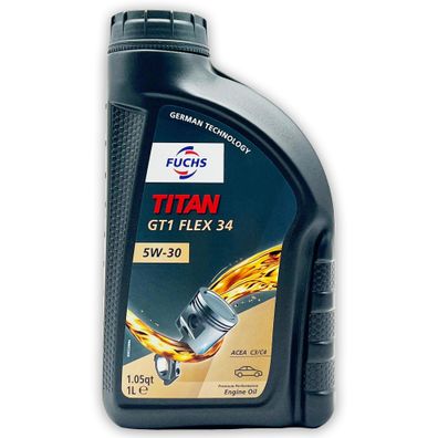 1 L Fuchs Titan GT1 Flex 34 5W-30 | MB226.51 | MB229.51 | RN072 | Motoröl | Öl
