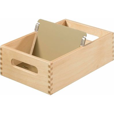 HAN Karteikasten DIN A6 für 900 Karteikarten braun ohne Deckel