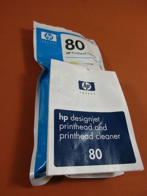 Original HP 80 yellow C4823A verschweiß, Druckkopfreiniger, HP Printhead cleaner