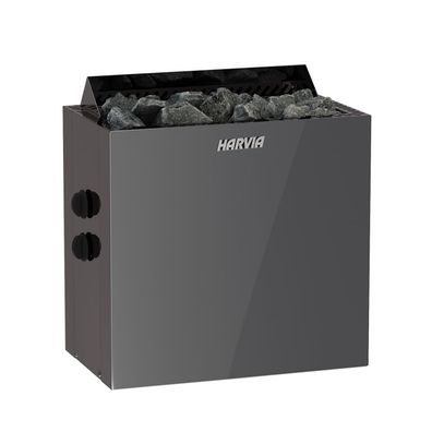 Harvia Qubic BlackSteel BQ90 9 kW finnischer Saunaofen mit integrierte Steuerung