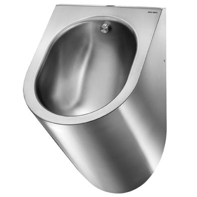 Delabie Urinal DELTA wandh. Anschl. von oben Edst. 1.4301 satiniert