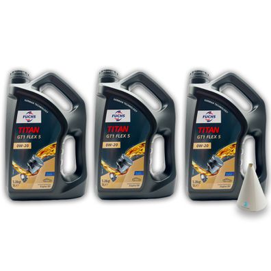 15 L Fuchs Titan Gt1 Flex 5 0W-20 MB 229.71 | 229.72 | BMW LL-17 FE+ | OV0401547
