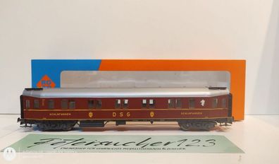 Roco H0 DC 44452 4292S DSG Schlafwagen 33 034 "Hecht" / NEM / DB / OVP