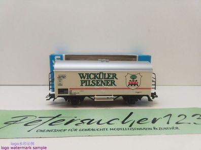 Märklin H0 AC 4422 Kühlwagen "Wicküler Pilsener" / Ichqrs377 / DB / OVP blau