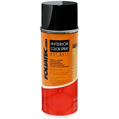 Foliatec 2005 Interior Farbspray Rot Matt 400ml Lack-Spray Auto-Sitz Bike Leder
