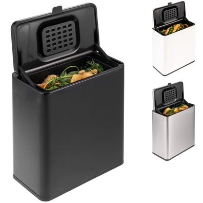 eluno Biomülleimer 6L mit Kohlefilter, Hängen & Stellen, Komposteimer