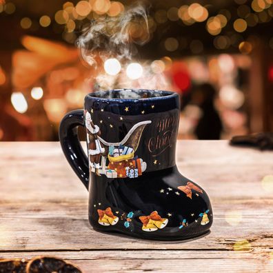 Glühweintassen Glühweinbecher Kinderpunschbecher / Stiefelform ca. 250ml