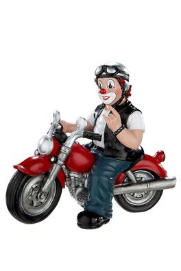 Gilde Clown, "Heavy Biker", Motorradmotiv, Kunstharz, mehrfarbig, VE 1, L. 7 cm,