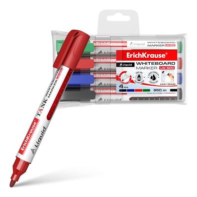 Whiteboard Marker LW-600 Rundspitze 2,38 mm 4er Set