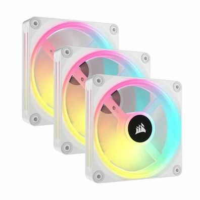 iCUE LINK QX120 RGB 120-mm-PWM-Lüfter (weiß, Starter-Kit)