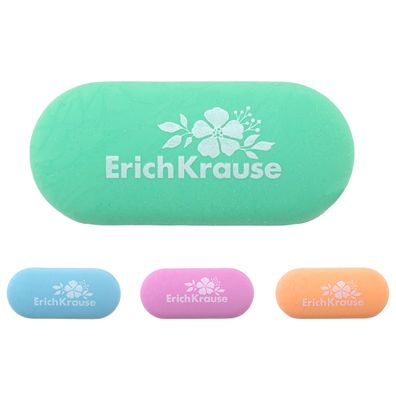 Radiergummi 5,5cm Blumenmotiv weich & staubfrei 1 Stück sort. Pastell