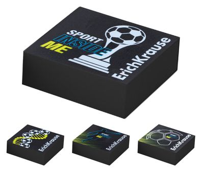 Radiergummi 3cm Fußball Motiv weich & staubfrei 1 Stück sort. Schwarz