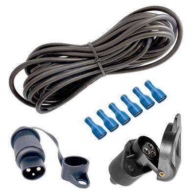 Anhängerkabelset | 3-adrig | 0,75-1,5mm² | 5-10 Meter